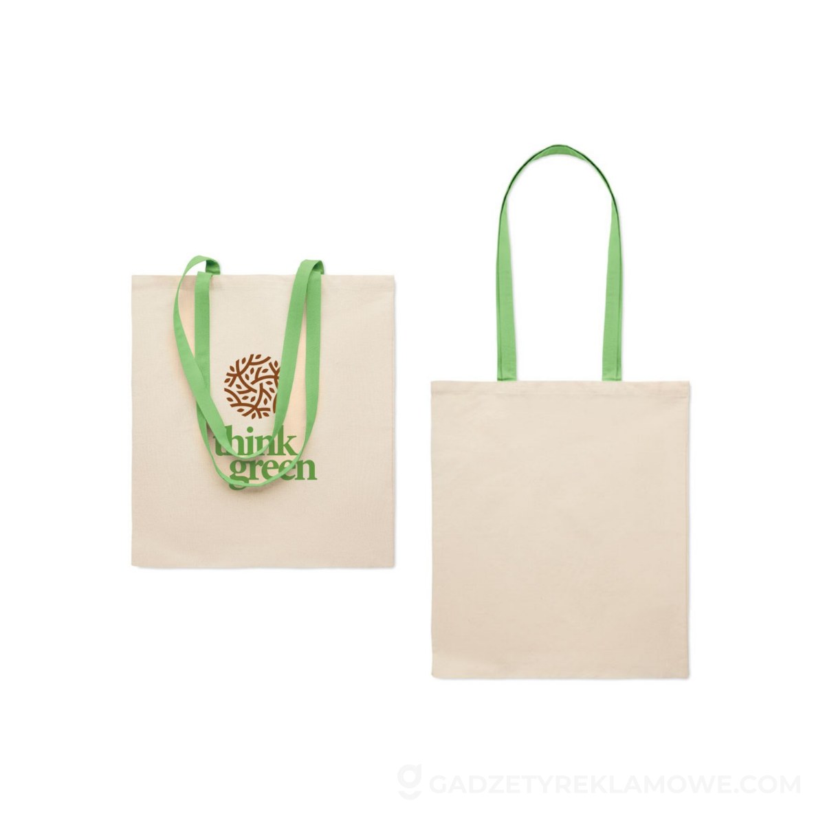 Torba na zakupy 140 gr/m² ZEVRA - limonkowa