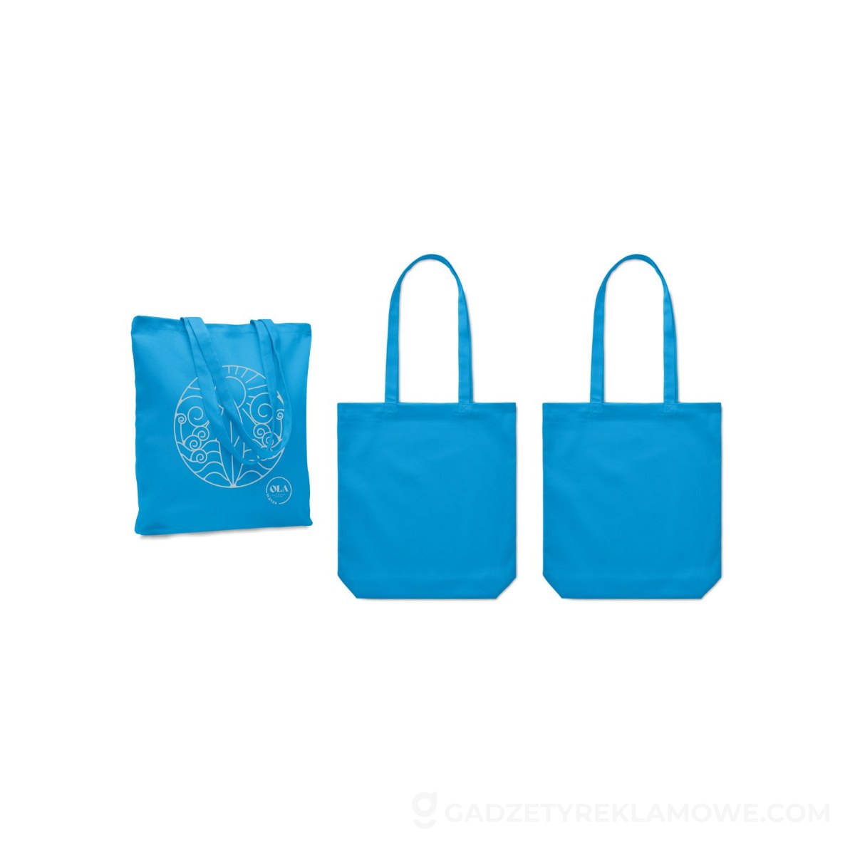 Gadżety reklamowe Chrzanów 9 Torba na zakupy 270 gr/m² RASSA COLOURED - turkusowa