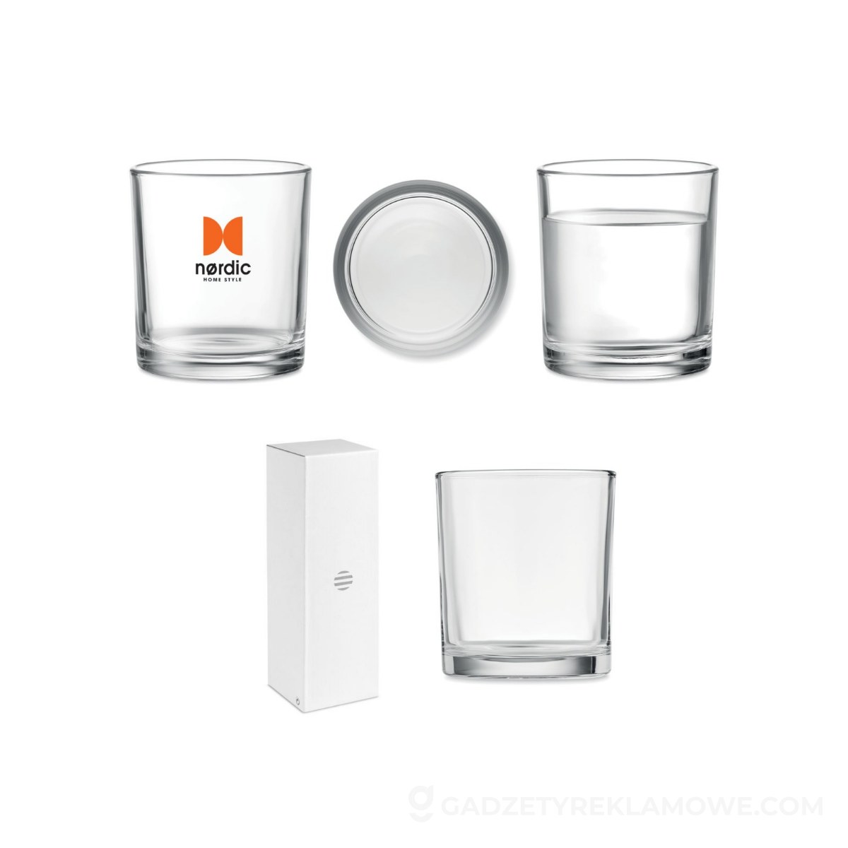 Gadżety reklamowe Kraków 10 Krótka szklanka 300ml PONGO - przezroczysta