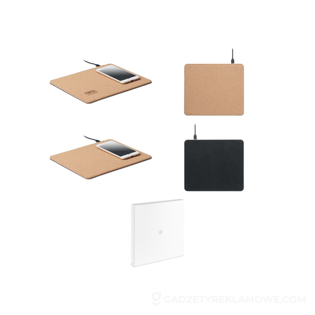 Podkładka pod myszkę 15W WIRELESS MATTY - beżowa