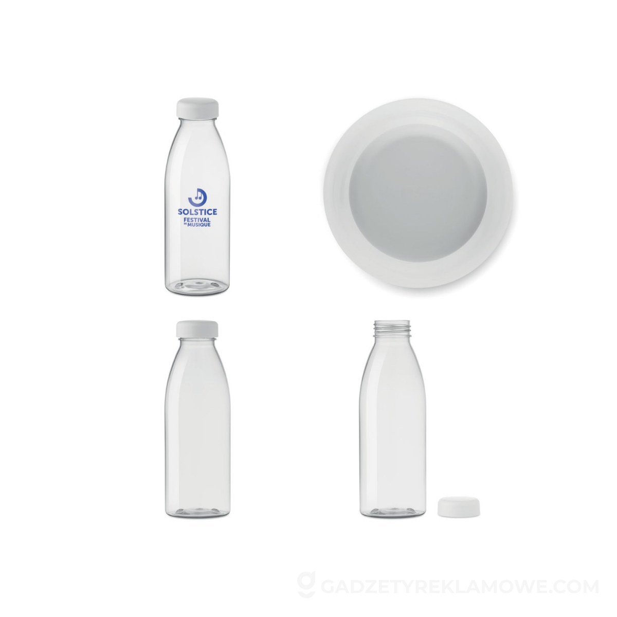 Butelka RPET 500ml SPRING - przezroczysta