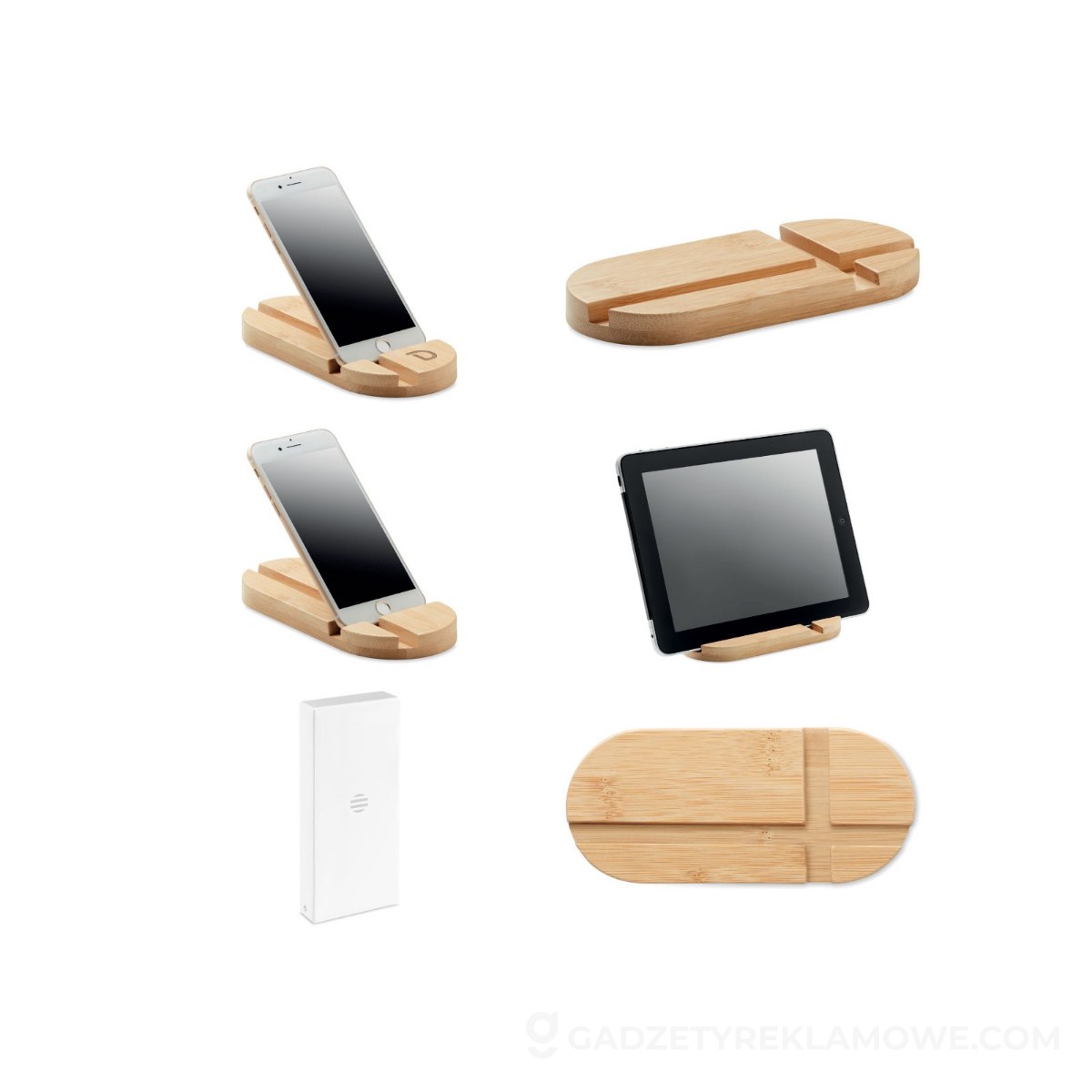 Podstawka pod tablet/smartfon ROBIN - drewniana