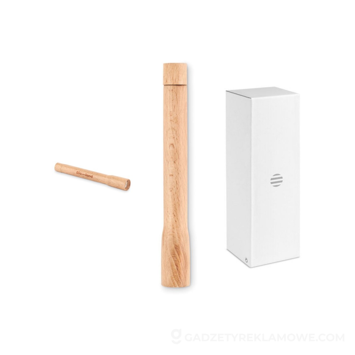 Drewniana latarka z lampką COB TELES - drewniana