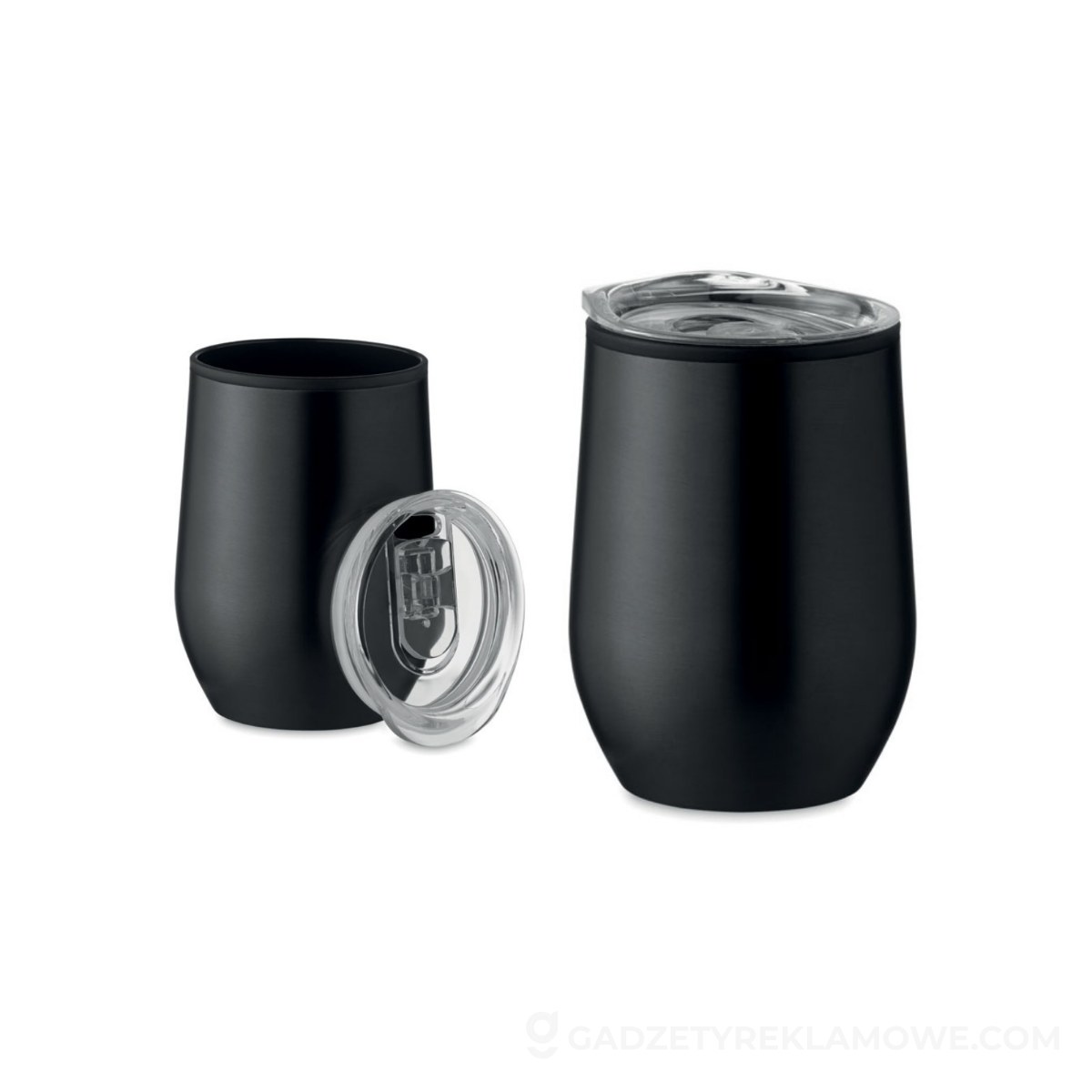 Kubek z podwójną ścianką 350ml CHIN CHAN - czarny