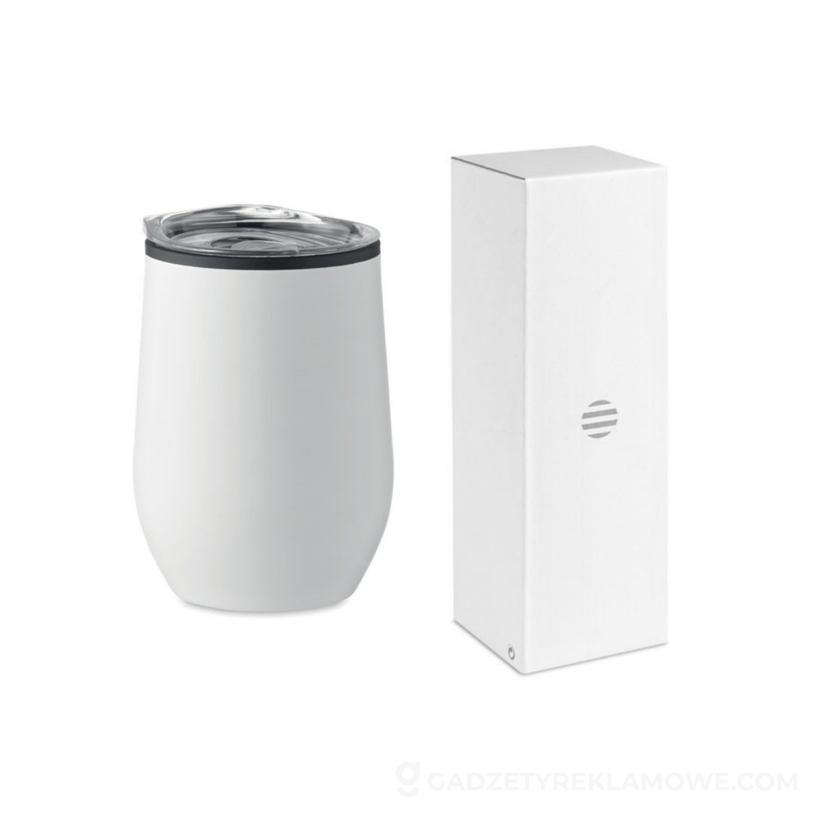 Kubek z podwójną ścianką 350ml CHIN CHAN - biały