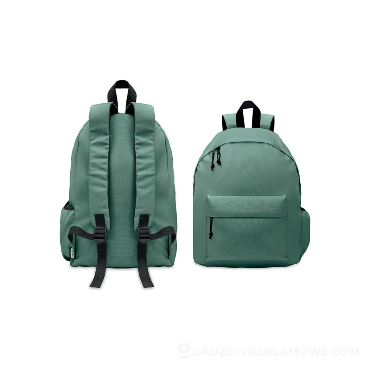 Plecak z poliestru 600D RPET BAPAL+ - ciemnozielony