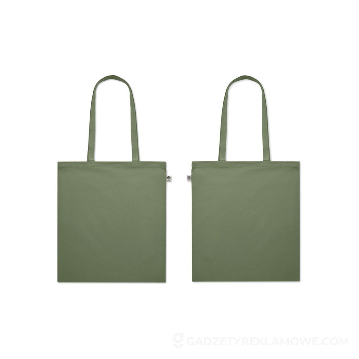 Gadżety reklamowe Kluczbork 12 Torba z bawełny organicznej NUORO COLOUR - zielona
