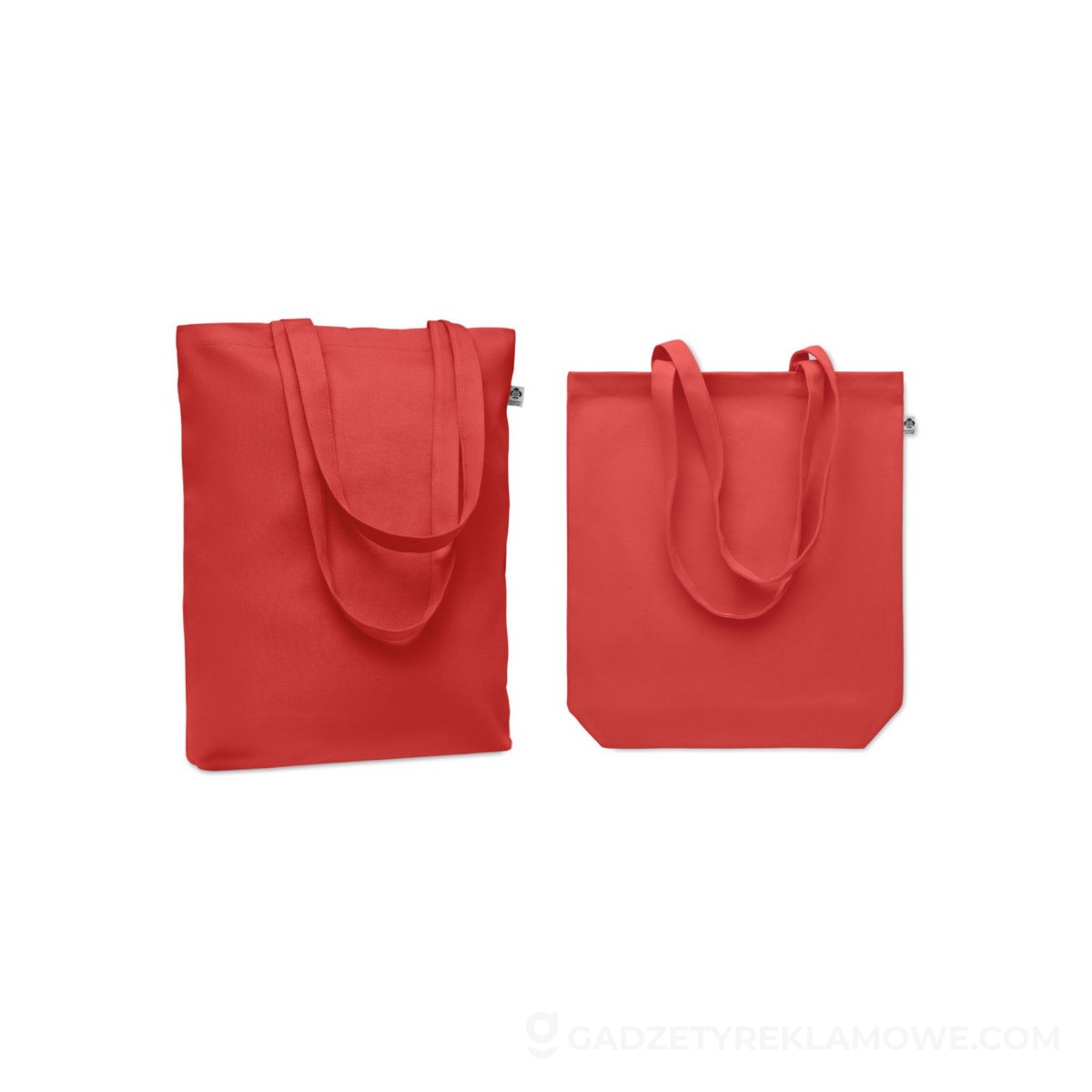 Gadżety reklamowe Szczytno 5 Płócienna torba 270 gr/m² RASSA+COLOUR - czerwona