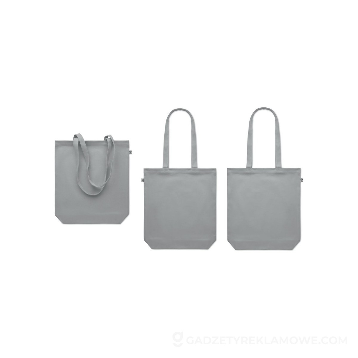Gadżety reklamowe Wałcz 3 Płócienna torba 270 gr/m² RASSA+COLOUR - szara