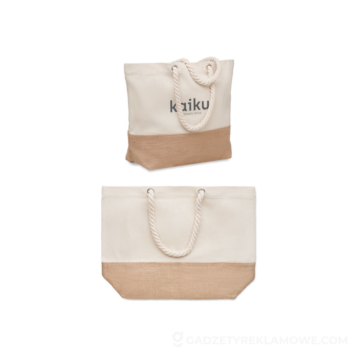 MO6720-13-wariantu-watermark Torba plażowa, płótno 280gr/m² PANTAI - beżowa