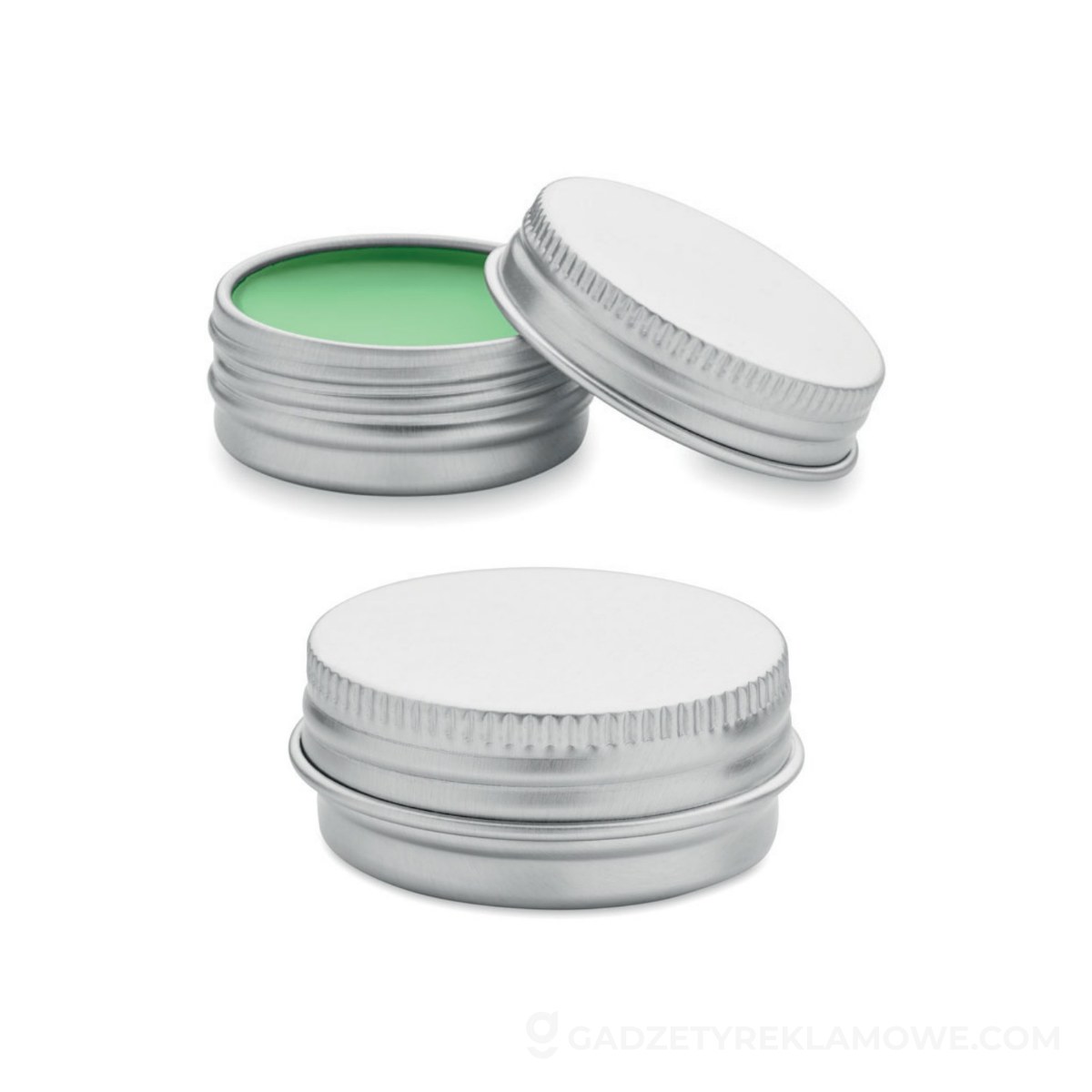 Wegański balsam do ust puszka BALM - zielony