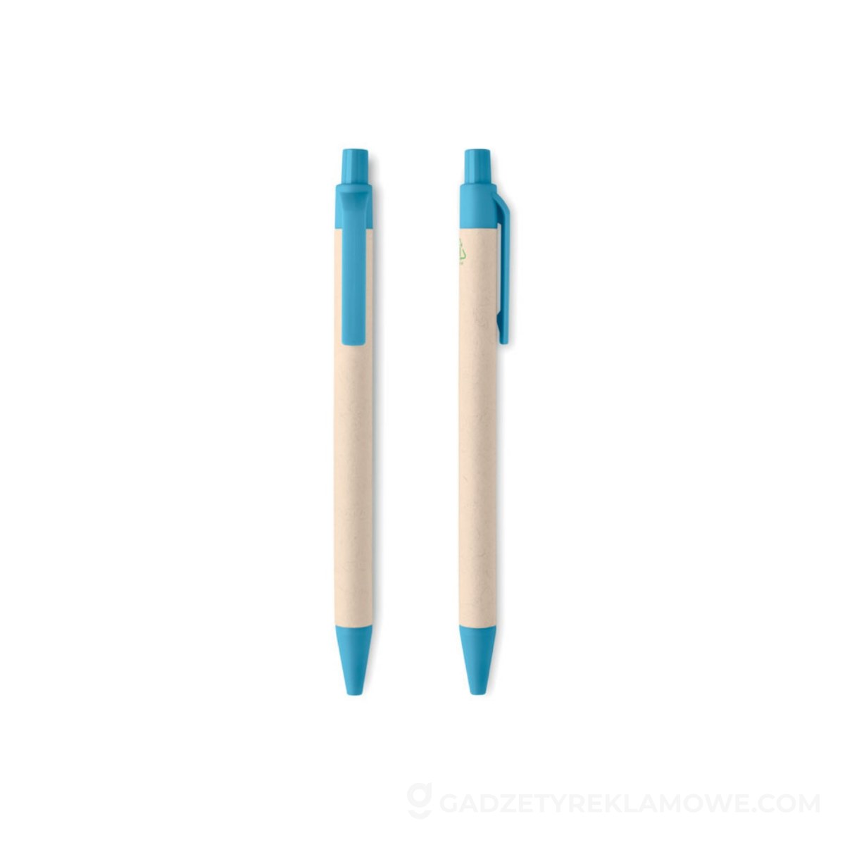 Długopis z kartonu po mleku MITO PEN - turkusowy