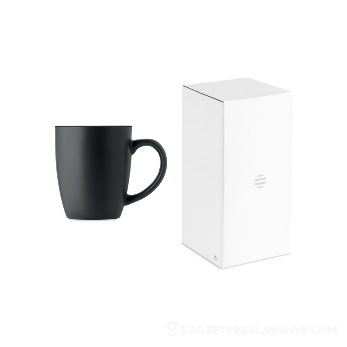 Dwukolorowy kubek ceramiczny LIM - czarny