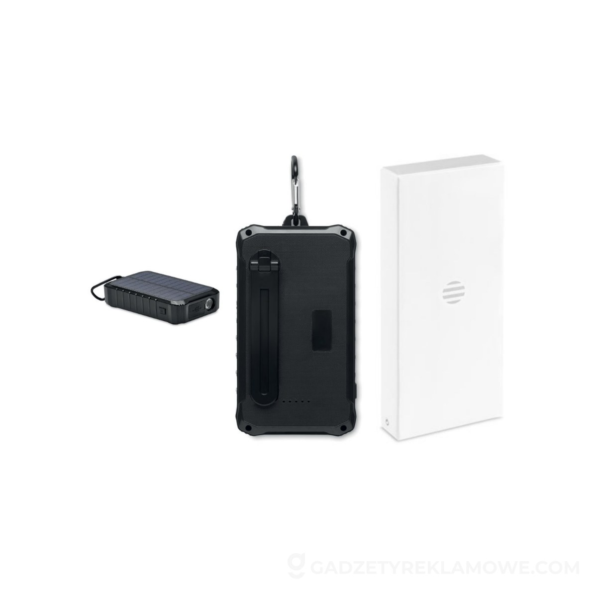Solarny power bank 8000 mAh DYA - czarny