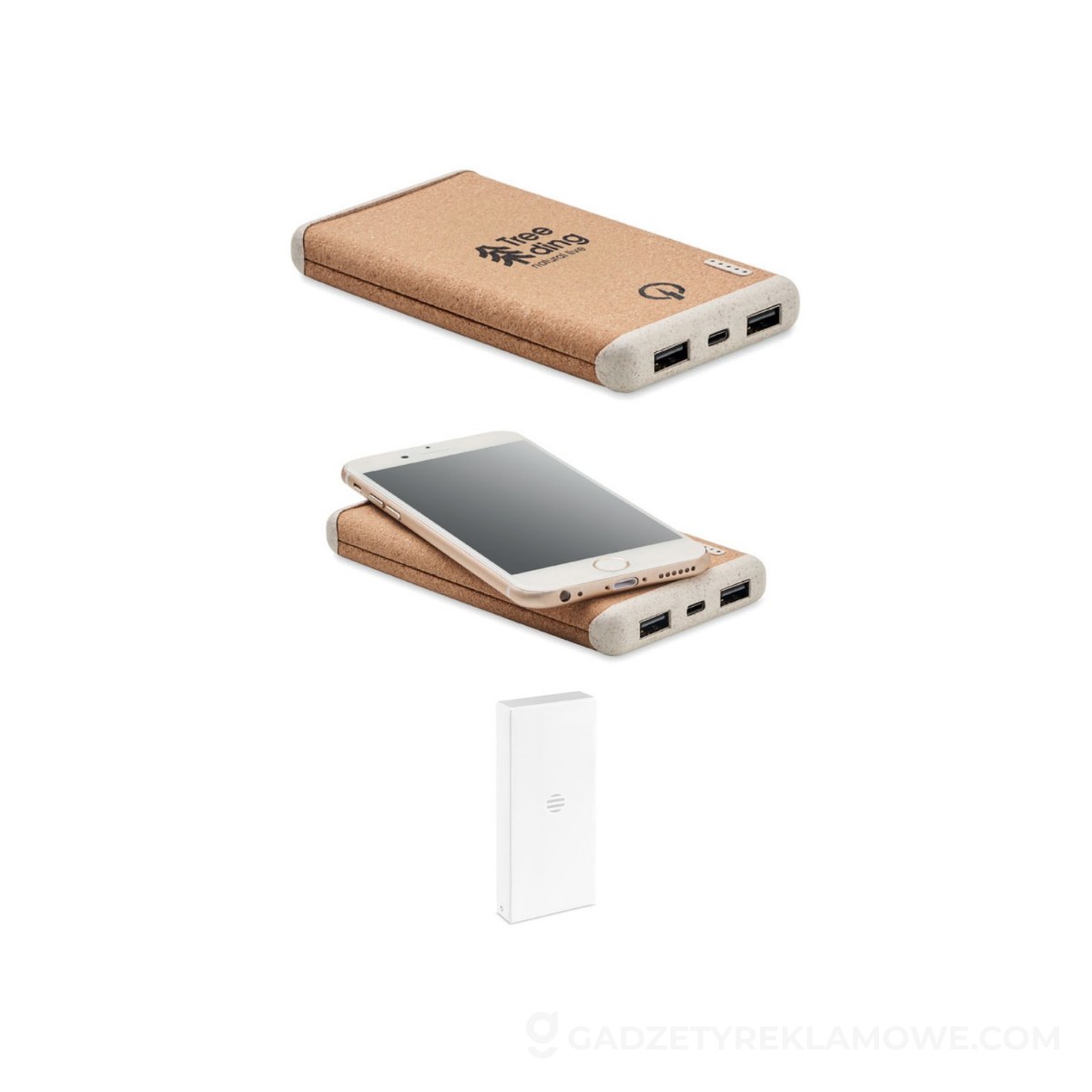 Bezprzew. PowerBank 10000mAh RALIA - beżowy