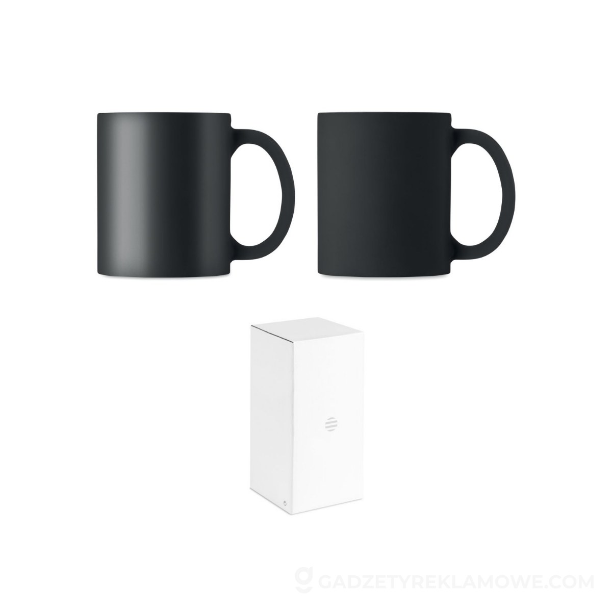 Jak dobrać gadżety reklamowe dla Klientów? 4 Kubek matowy 300 ml DUBLIN COLOUR - czarny