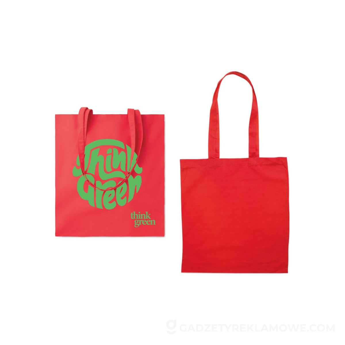 Ekologiczne gadżety promocyjne. Nasze top 7. 3 Torba z bawełny organicznej EU TURA COLOUR - czerwona