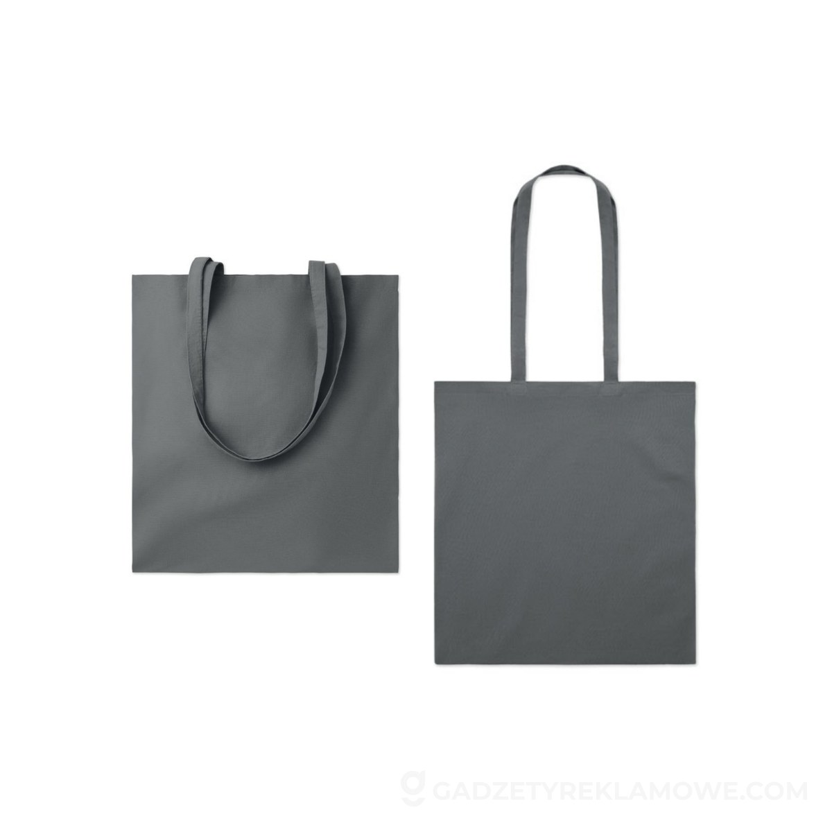 Torba z bawełny organicznej EU TURA COLOUR - ciemnoszara