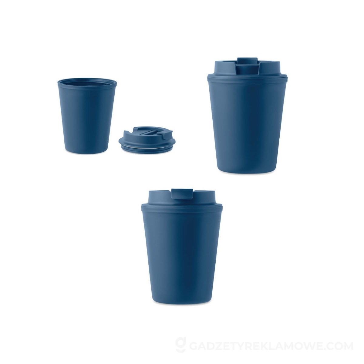 Kubek z PP 300 ml TRIDUS - niebieski