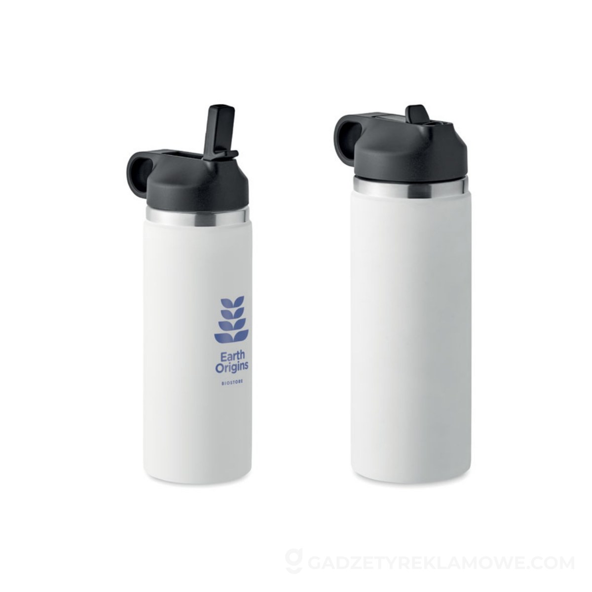 Gadżety reklamowe Bartoszyce 5 Butelka podwójna ścianka 500ml IVALO - biała