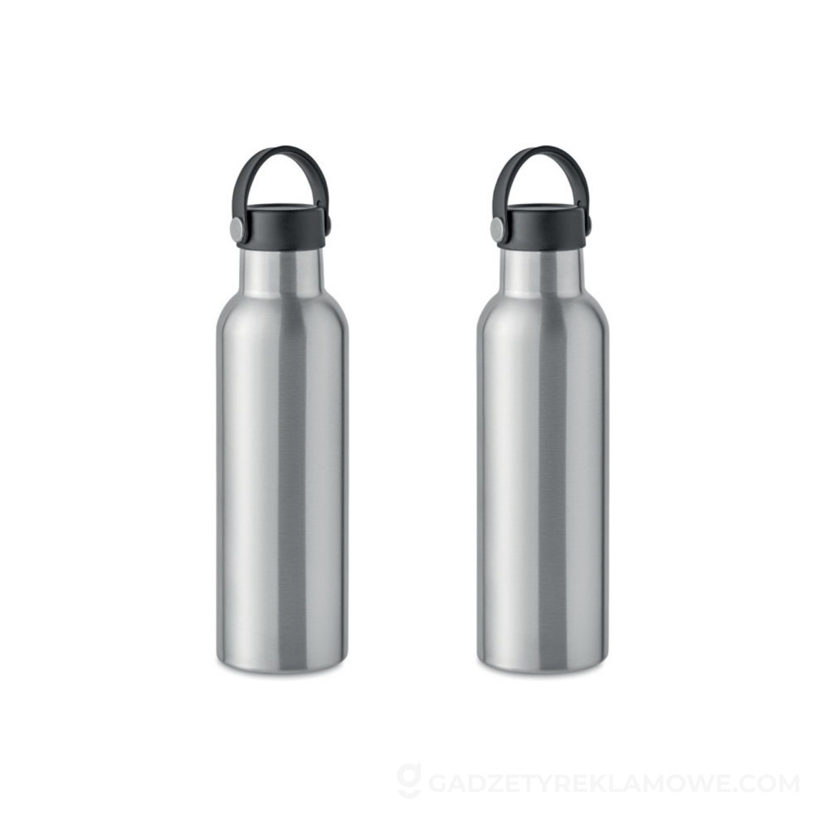 Butelka podwójna ścianka 700ml BOALI - srebrna