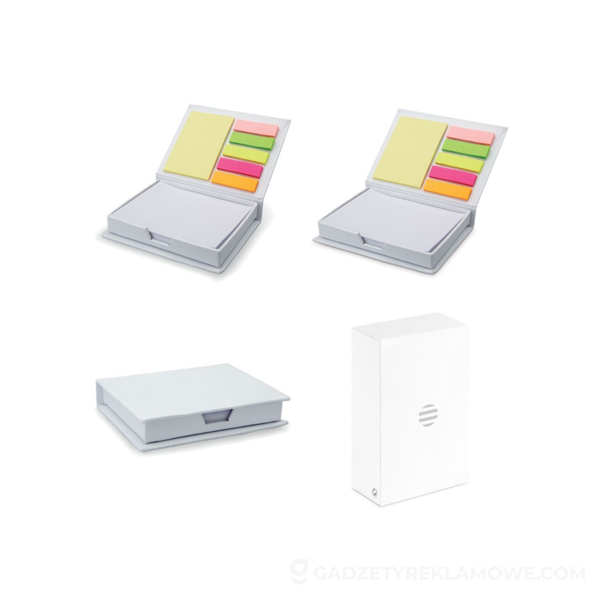 Pojemnik na karteczki MEMOKIT - biały
