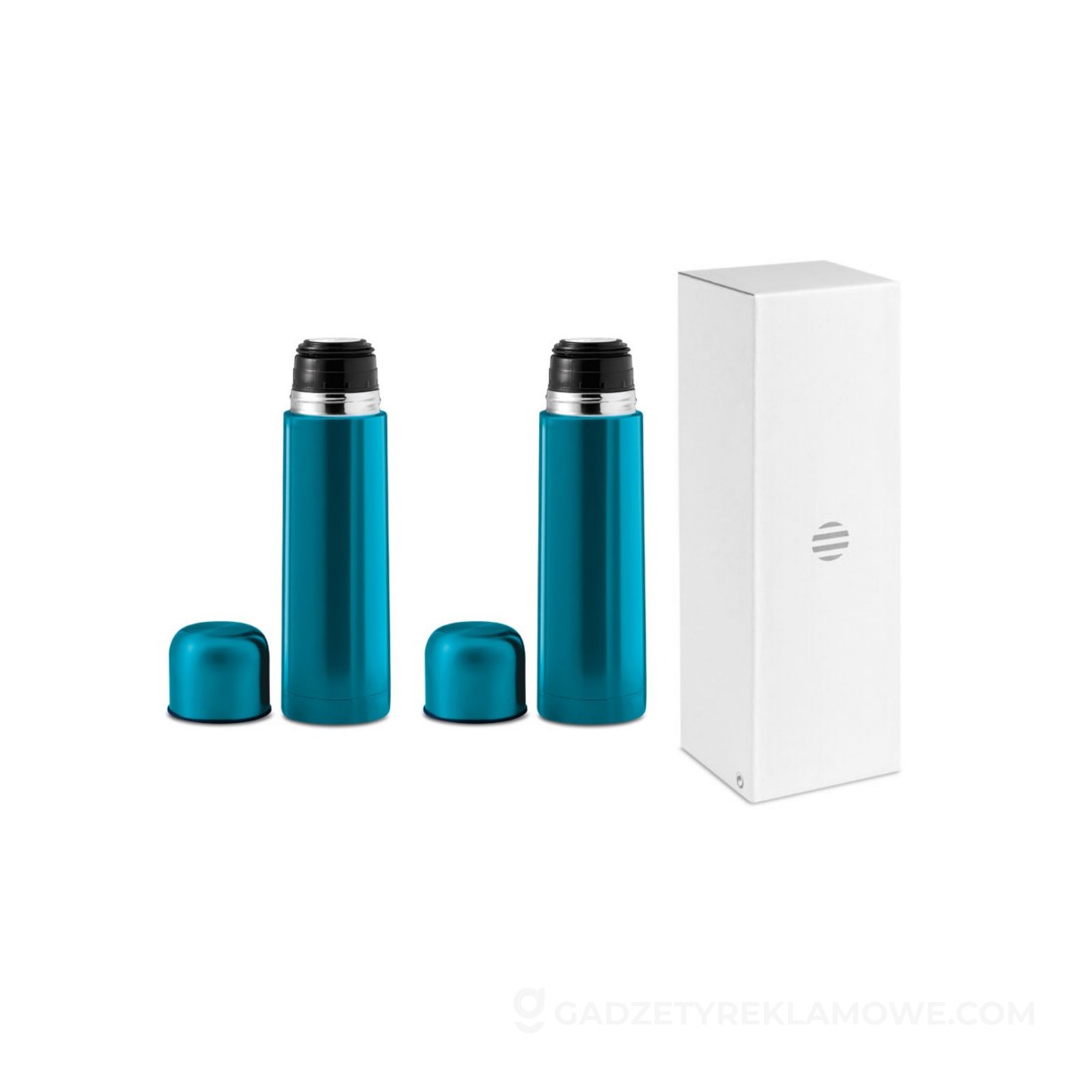 Gadżety reklamowe Bolesławiec 10 Termos 500ml CHAN - turkusowy