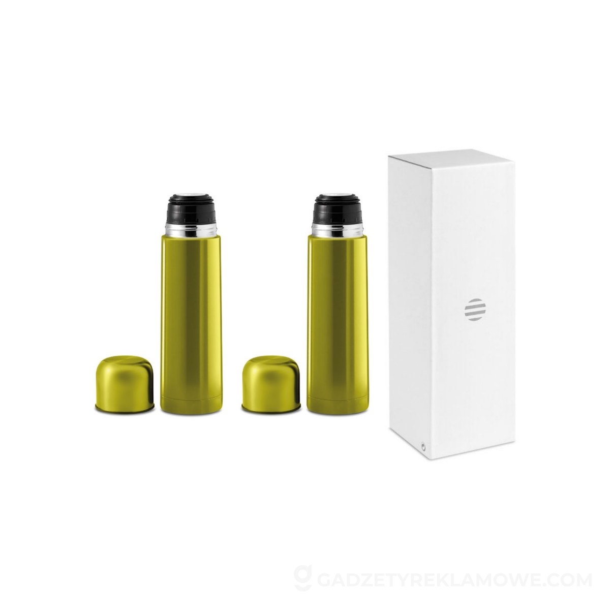 Gadżety reklamowe Mielec 6 Termos 500ml CHAN - limonkowy