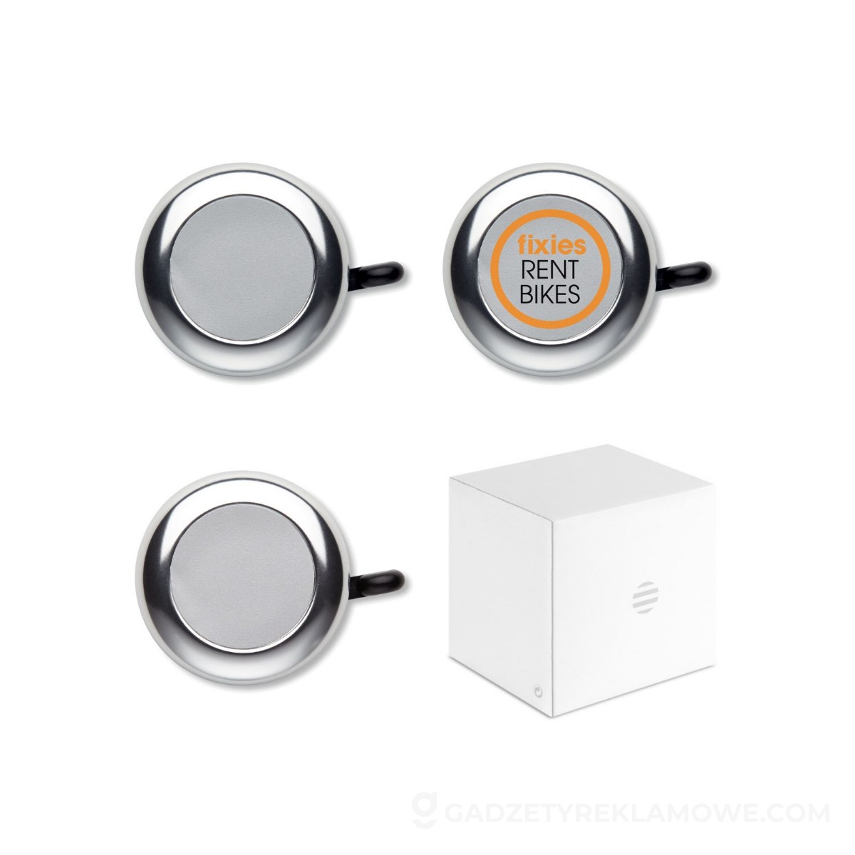 Dzwonek rowerowy RINGRING - srebrny
