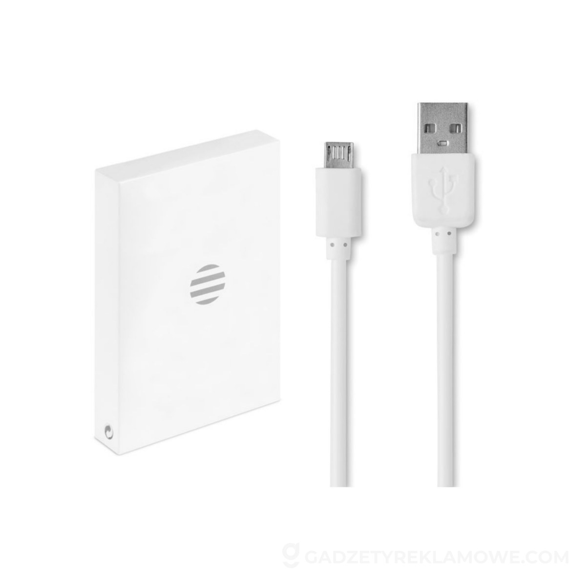 Gadżety reklamowe Łaziska Górne 4 Płaski Powerbank 4000mAh POWERFLAT - czarny