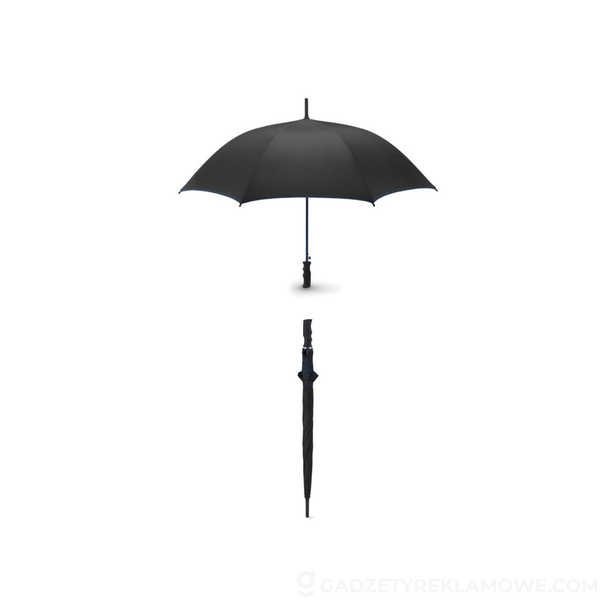 Gadżety reklamowe Siedlce 12 Parasol automatyczny na silny SKYE - niebieski