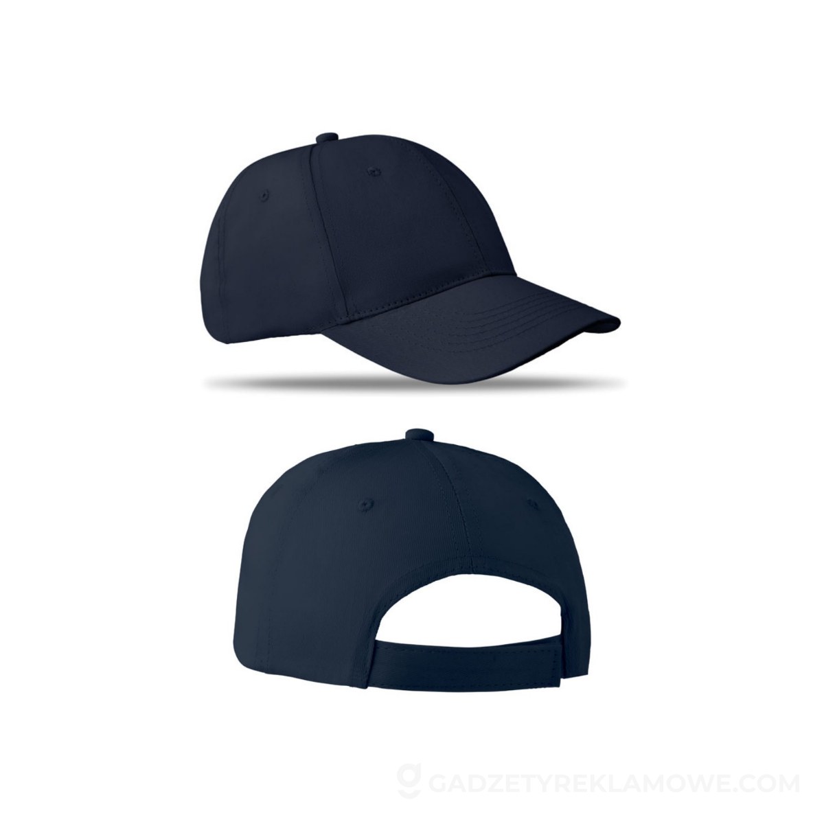 Czapka baseballowa 6 paneli BASIE - niebieska