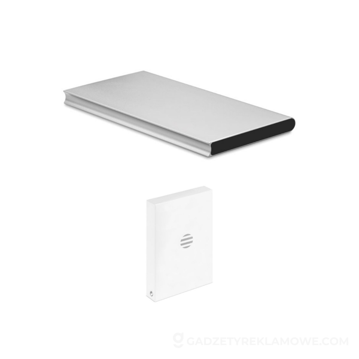 Gadżety reklamowe Police 3 Power bank 8000mAh POWERFLAT8 - srebrny
