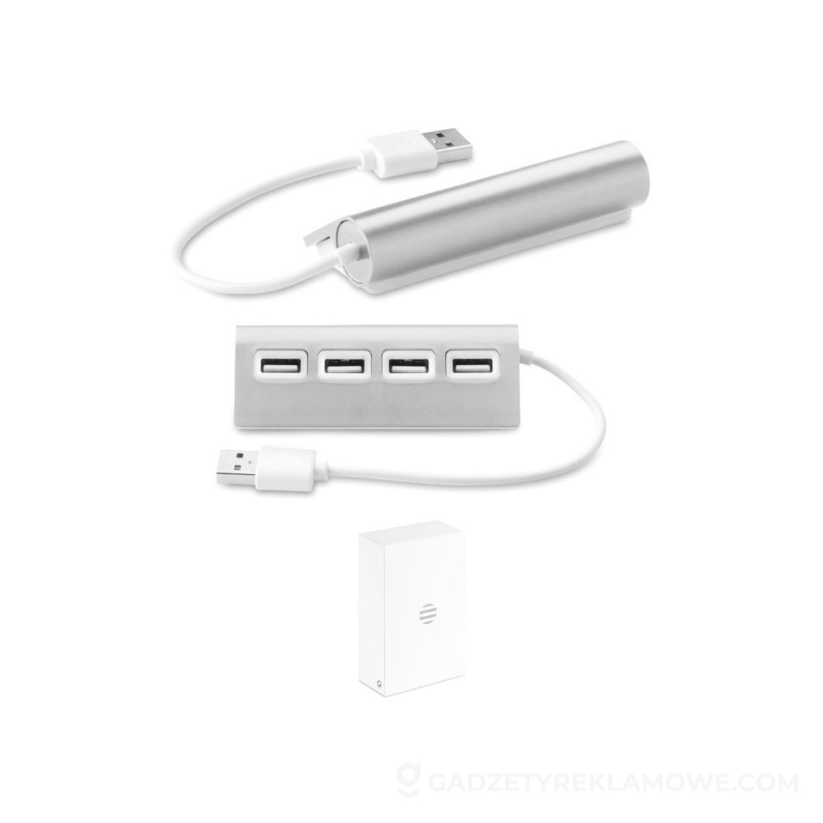 Hub USB ALUHUB - srebrny