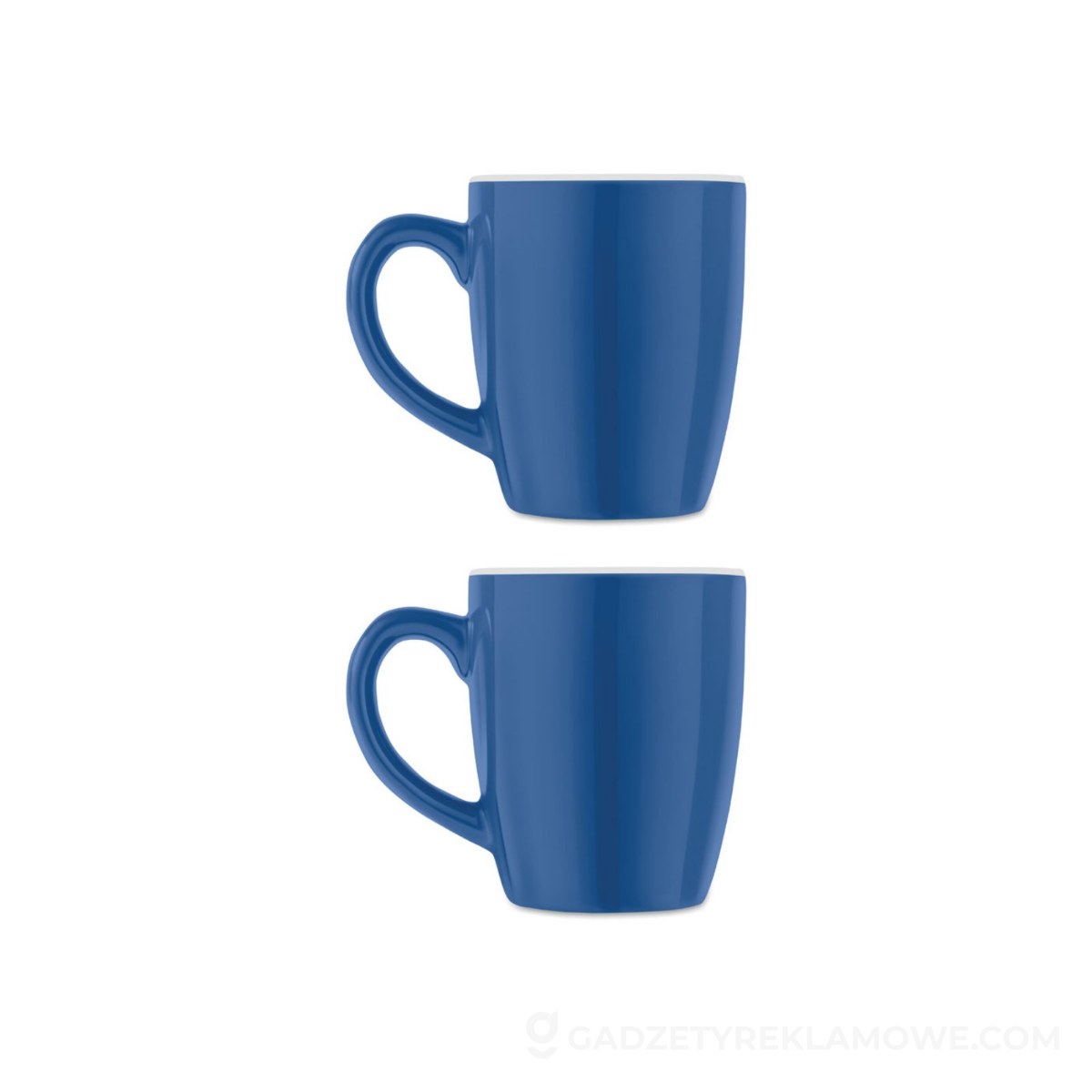 Gadżety reklamowe Piekary Śląskie 11 Kolorowy kubek ceramiczny COLOUR TRENT - niebieski
