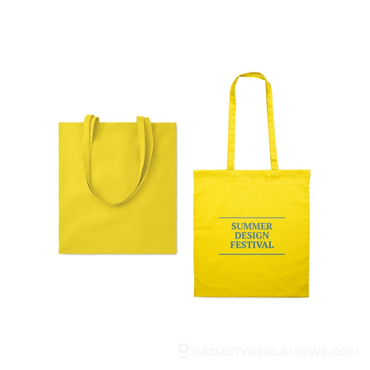 Gadżety reklamowe Mrągowo 6 Torba na zakupy COTTONEL COLOUR + - żółta
