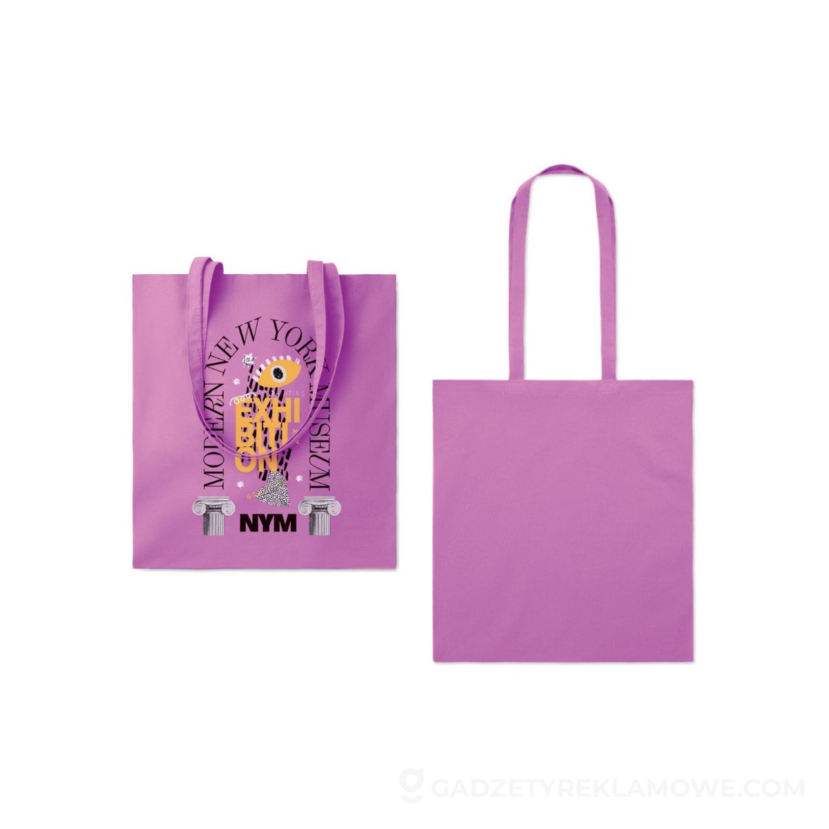 Torba na zakupy COTTONEL COLOUR + - fioletowa