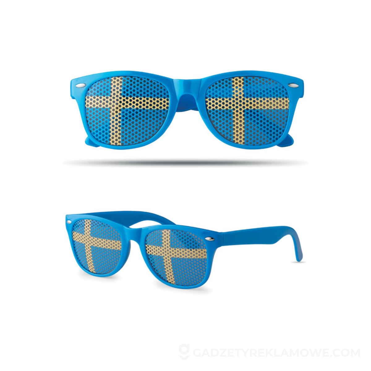 Okulary przeciwsłoneczne FLAG FUN - niebieskie