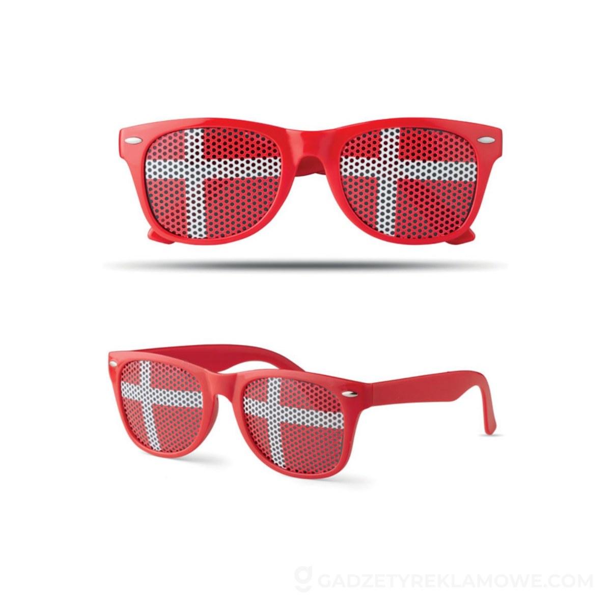 Gadżety reklamowe Gostyń 3 Okulary przeciwsłoneczne FLAG FUN - wielokolorowe