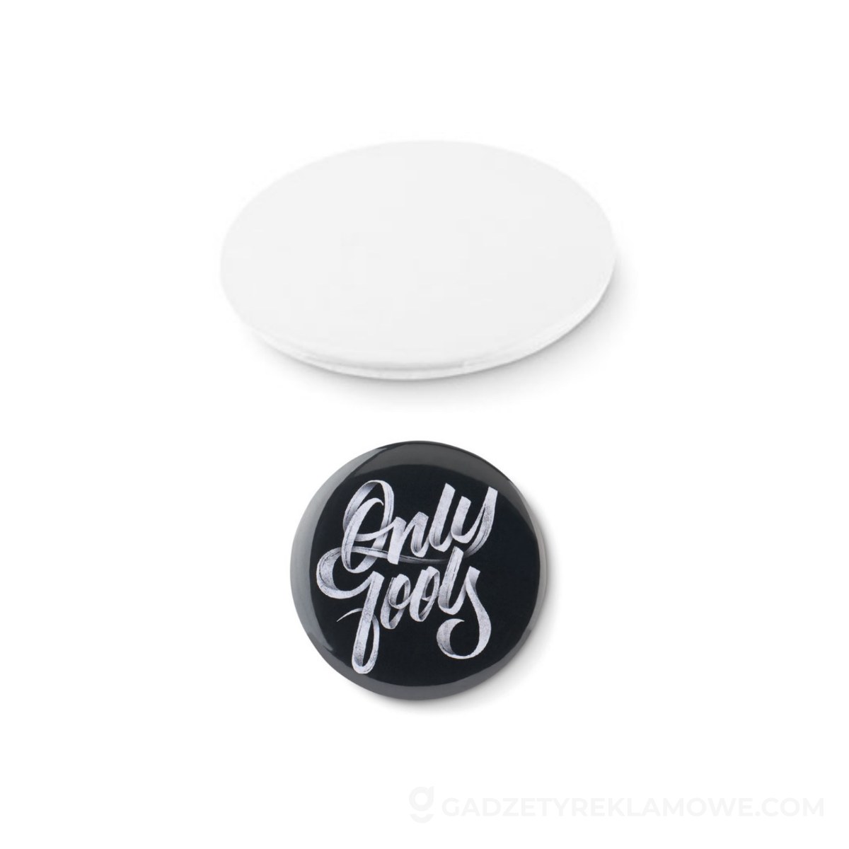 Przypinka button -mała SMALL PIN - srebrna