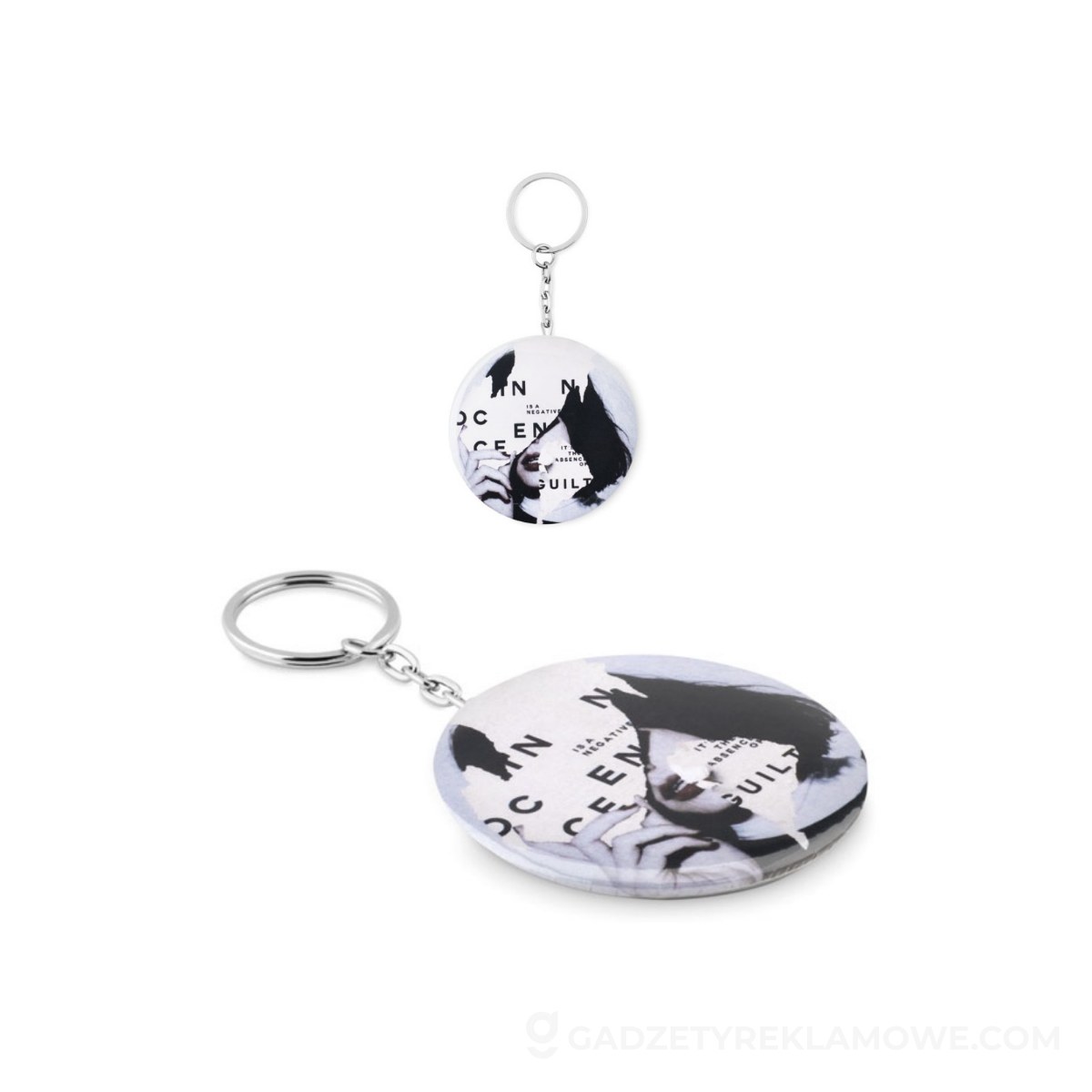 Brelok z otwieraczem PIN FLASK - srebrny