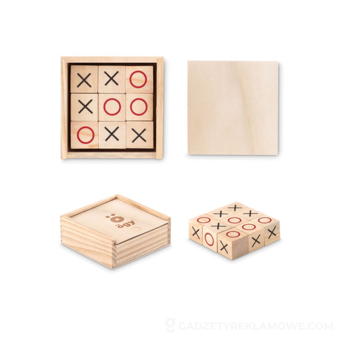 Gadżety reklamowe Brodnica 12 Gra drewniana TIC TAC TOE - drewniana