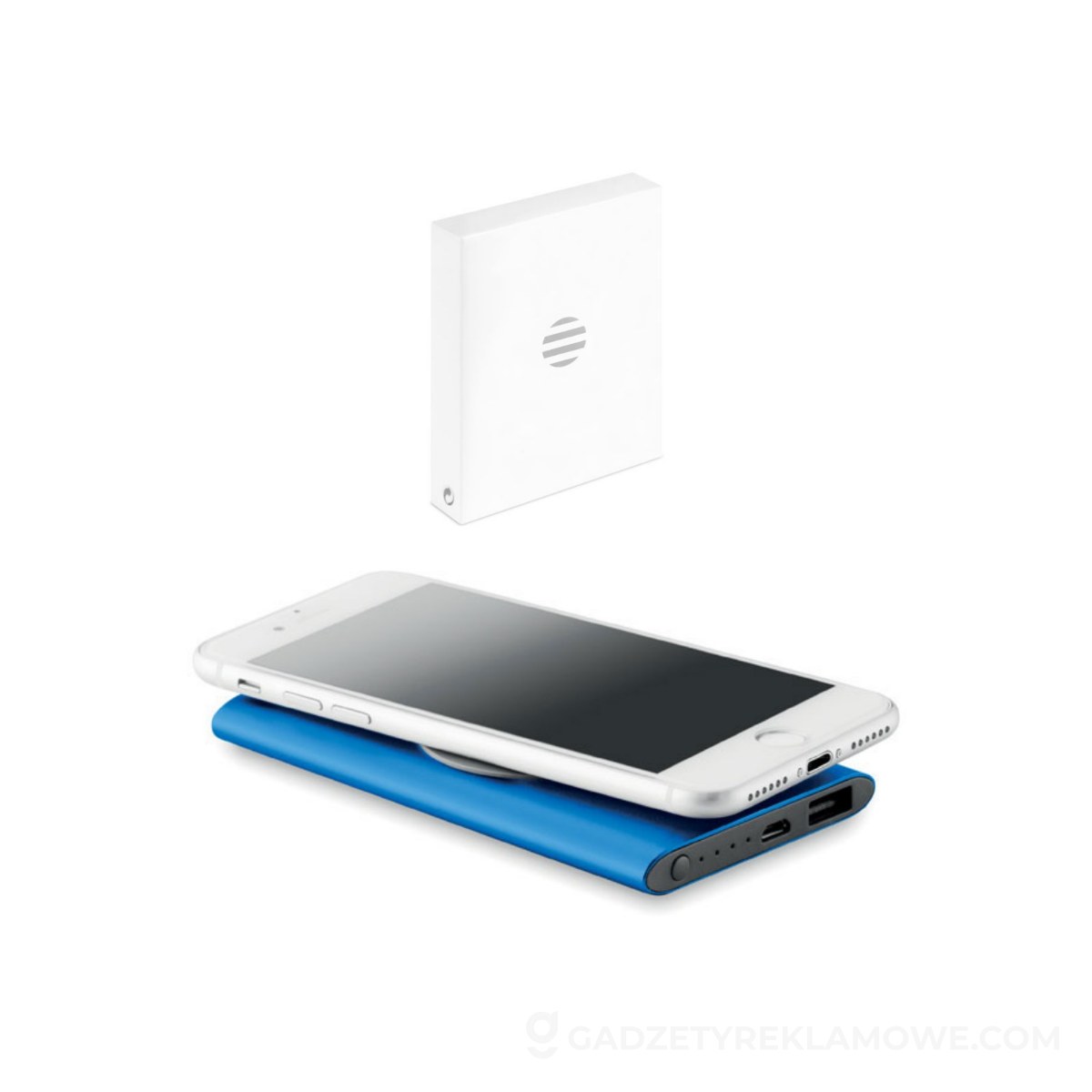 Powerbank bezprzewodowy Power&Wireless - niebieski