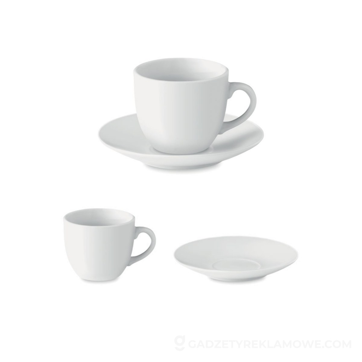 Filiżanka i spodek do espresso ESPRESSO - białe