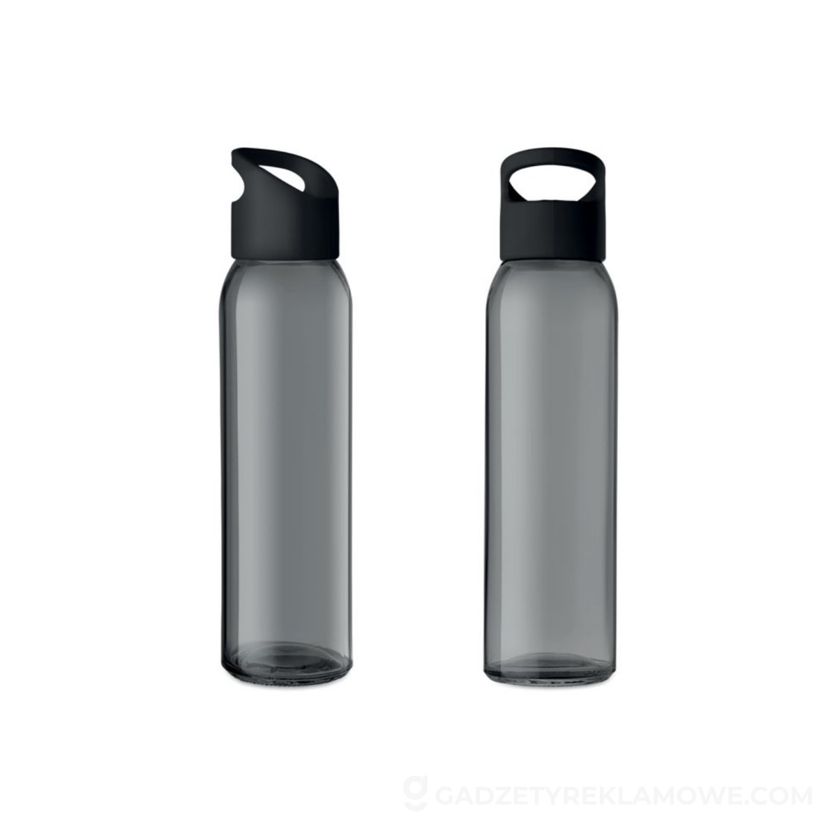 Szklana butelka Praga Glass 500 ml - czarna