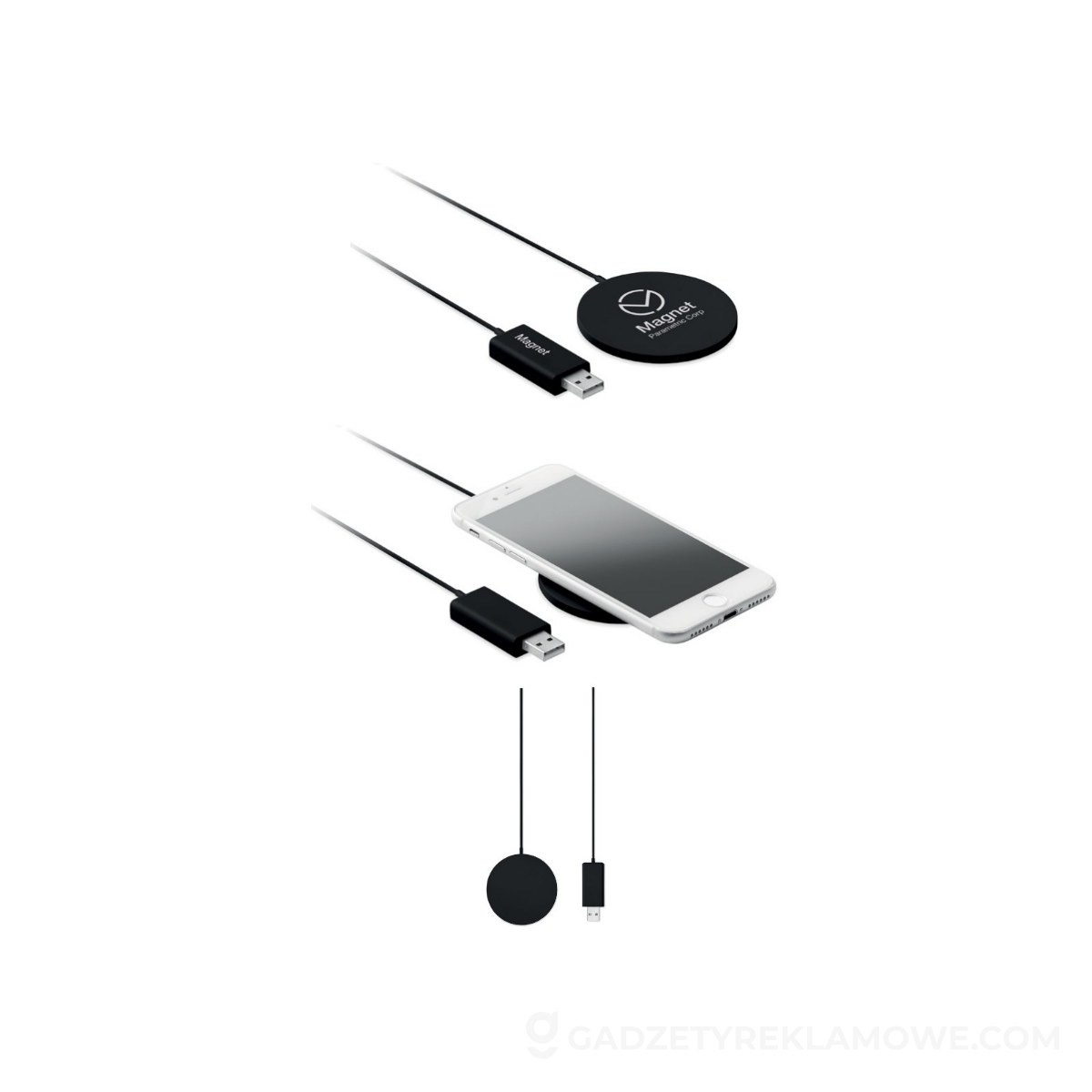 Ładowarka bezprzewodowa THINNY WIRELESS - czarna