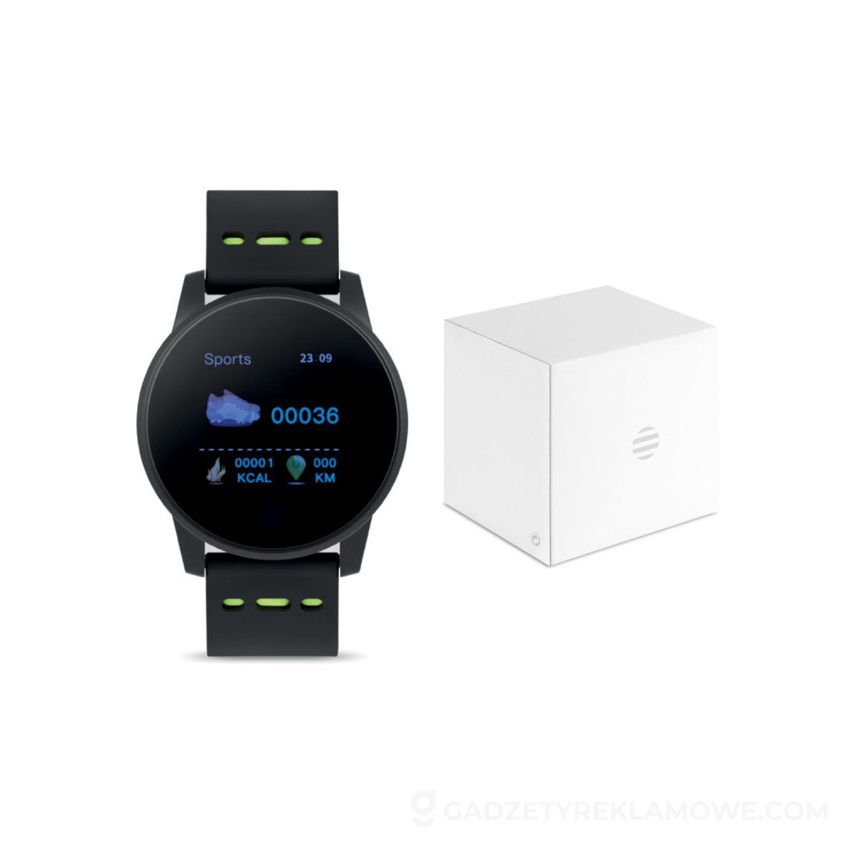 Smart watch sportowy TRAIN WATCH - limonkowy