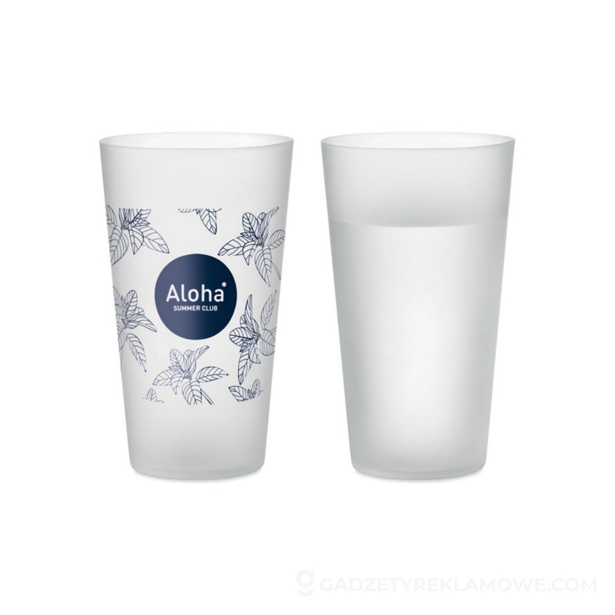 Kubek eventowy 500 ml FESTA LARGE - przezroczysty biały