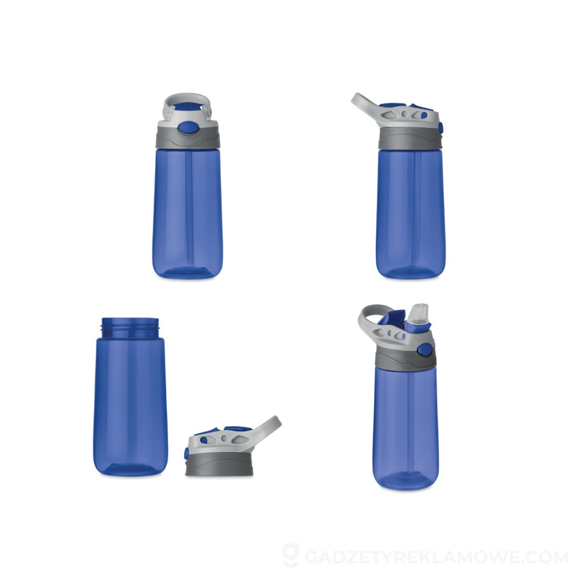 Butelka Tritan ™ 450 ml SHIKU - przezroczysta niebieska