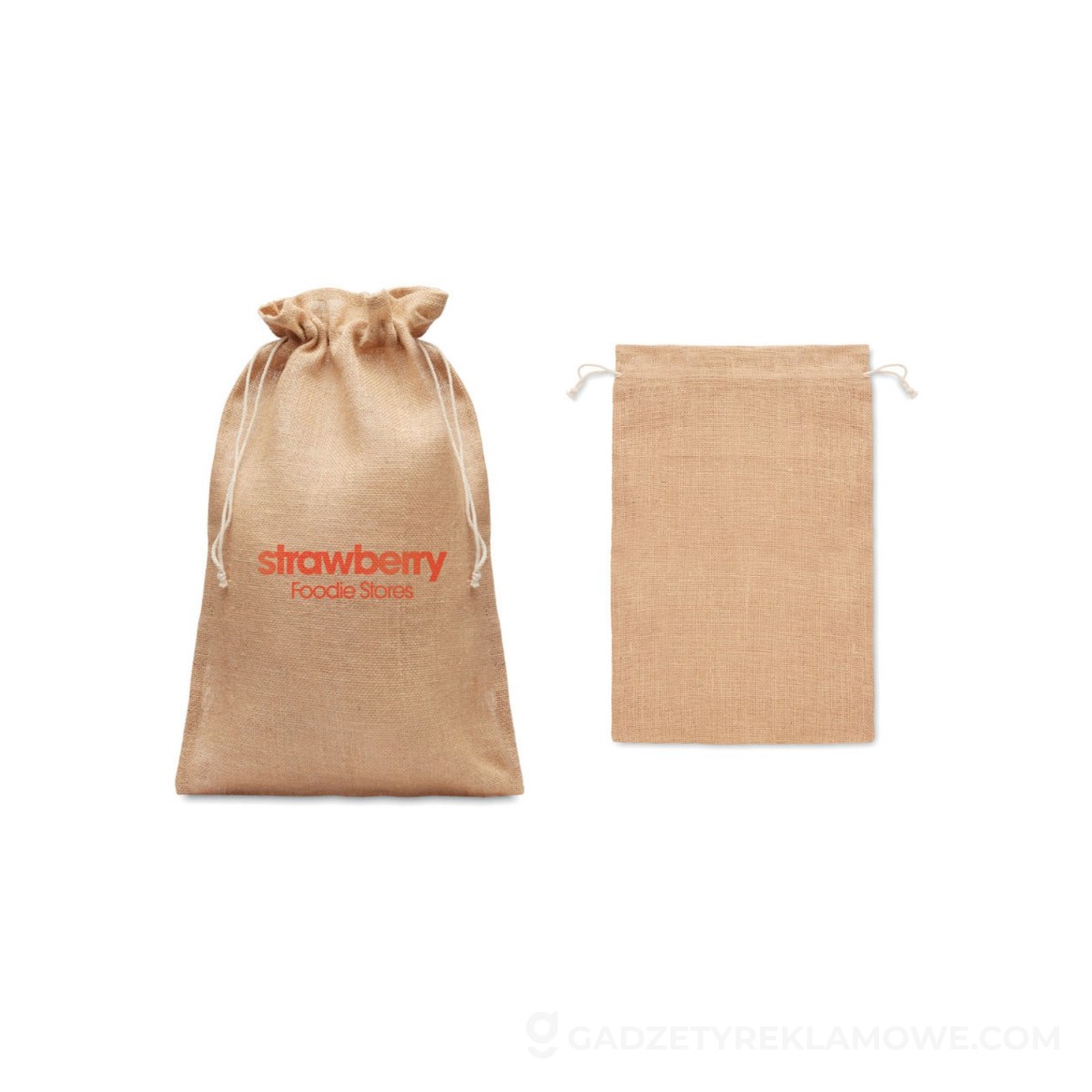 Torba prezentowa z juty 30x47cm Jute Large - beżowa